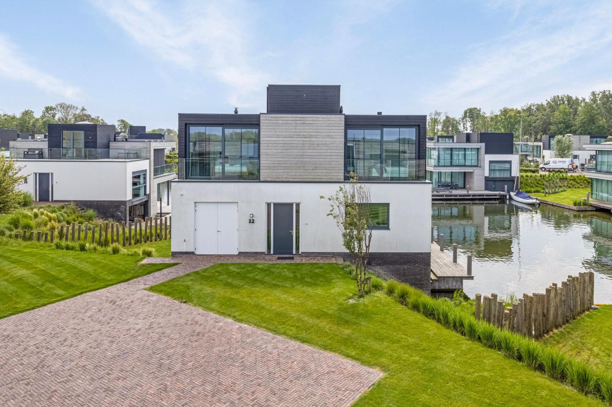 Lake House With Dock At Lake Veere, Zeeland Arnemuiden Bagian luar foto